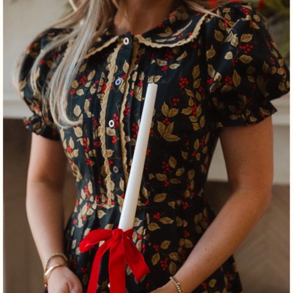 IvyCity Sophia Dress In Holly Berry 34W BNWT - Picture 5 of 5